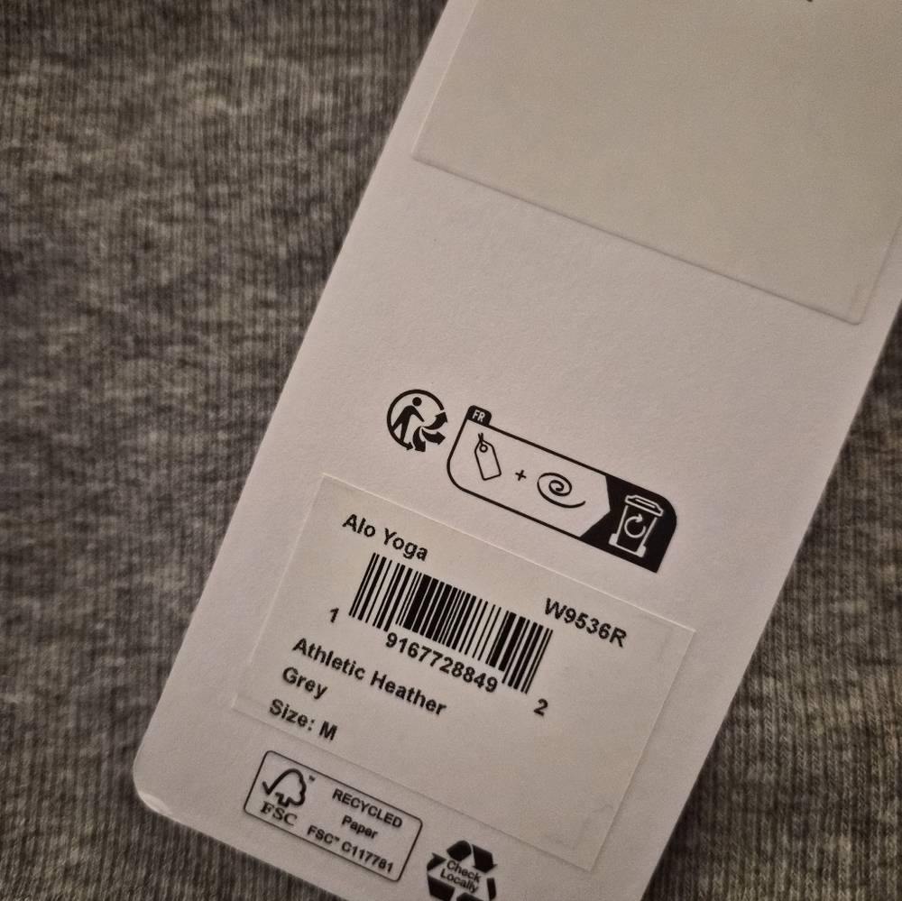 ALO Yoga Seamless Delight Heather Gray Tank Top Medium - Picture 4 of 6